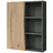 Vicco Hängeschrank Willow, Artisan/Anthrazit, 56 x 70 cm mit 3 offenen Fächern zur wandmontage geeignet für Verschiedene Badezimmergrößen