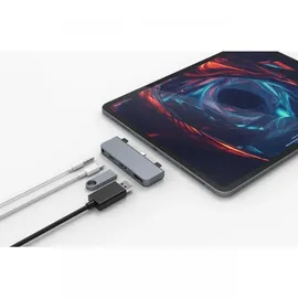 Hyper Drive 4-in-1 USB-C Hub iPad Pro Grau