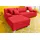 DOMO collection Ecksofa DOMO COLLECTION "Turah incl. Zierkissen, moderne Steppung, auch in Leder", rot, B:239cm H:75cm T:82cm, Sofas, Ecksofa, mit Bettfunktion, Schlafsofa, B/T: 239/152 cm, Unser Dauertiefpreis, Topseller