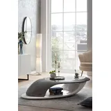 SalesFever Couchtisch, zweifarbig lackiert, Design Couchtisch aus Fiberglas