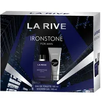 LA RIVE IRONSTONE MAN Geschenkset 100ml Parfüm + 100ml Duschgel Neu & Original!