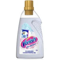 Vanish Oxi Action Powerweiss Gel 1,5 l - Fleckenentferner und Wäsche-Booster Gel ohne Chlor – Für Kleidung, Liter