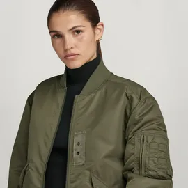 G-Star Long Bomber Jacke - Grün - Damen - L