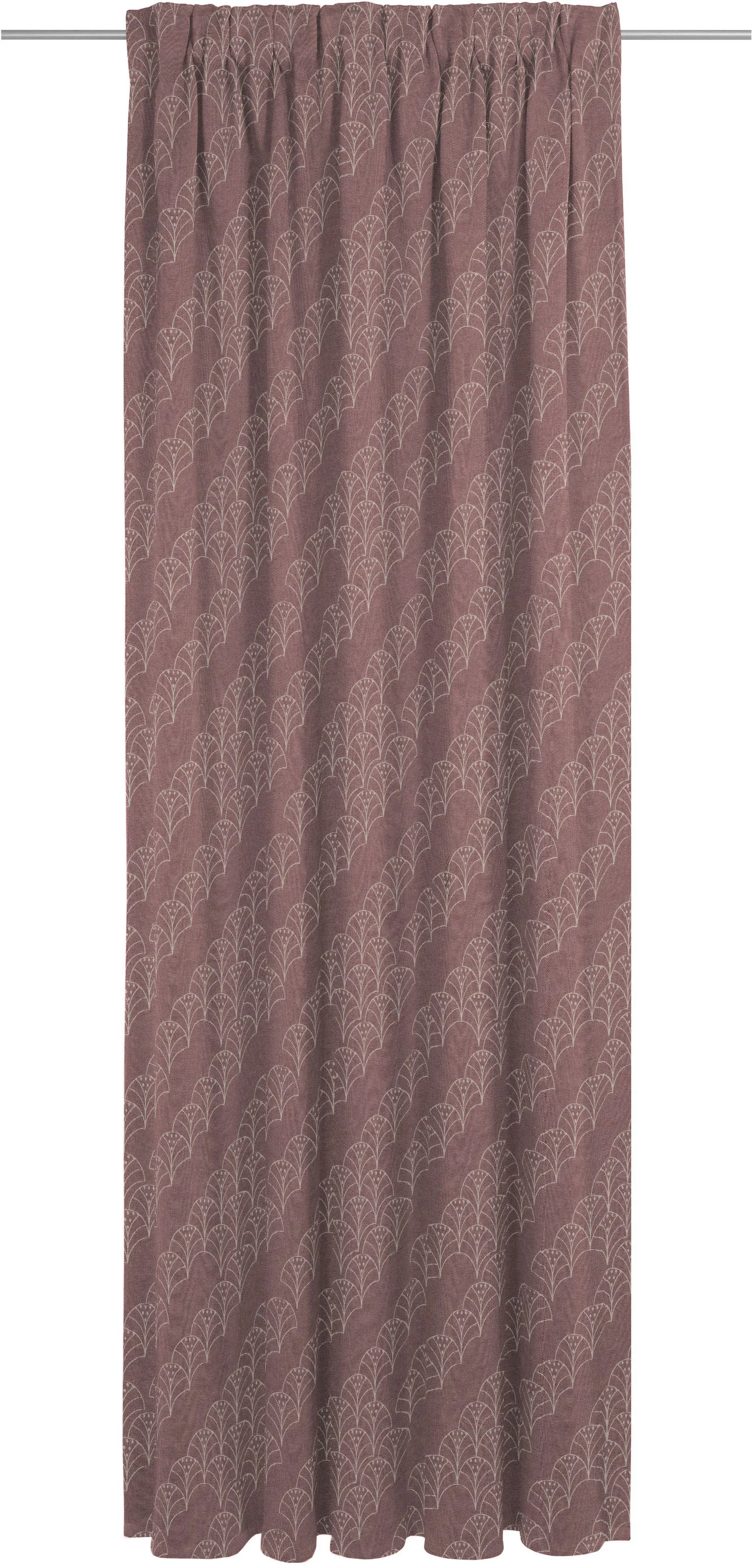 Vorhang ADAM "Argentinian Criolla" Gardinen Gr. 245 cm, Multifunktionsband, 142 cm, rot Esszimmergardinen nachhaltig aus Bio-Baumwolle