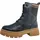 Marco Tozzi by Guido Maria Kretschmer Damen Stiefeletten zum Schnüren mit Reißverschluss Modern, Schwarz BLACK/NATURE 39