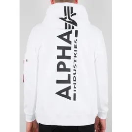 Alpha Industries Back Print Reißverschlusspullover White XL