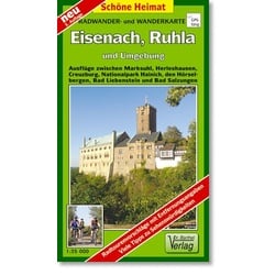 Eisenach, Ruhla und Umgebung 1 : 35 000. Radwander-und Wanderkarte