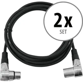 Omnitronic XLR Verbindungskabel 1x XLR-Stecker 3 polig - 1x XLR-Buchse 3 polig 3,00m (30220632)