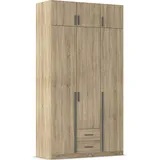 Rauch Wäscheschrank GAMMA 136 x 248 x 57 cm Eiche sonoma