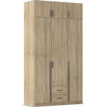 Rauch Wäscheschrank GAMMA 136 x 248 x 57 cm Eiche sonoma