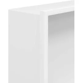 vidaXL Duschnische Mattweiß 62x32x9 cm Edelstahl