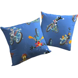 Wirth Kissenbezug Looney 40 x 60 cm Blau