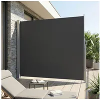 Songmics Seitenmarkise 180 x 350 cm grau Eisen