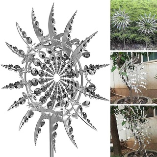 Einzigartige und Magische Metall Windmühle,Windspiele Für Draußen Hängend,Windrad Garten Vogel,Garten Wind Spinner WindfängerDekor