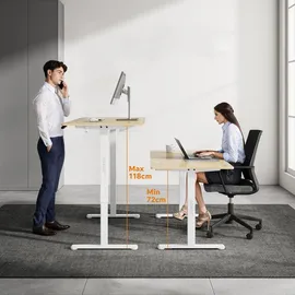 SENSE7 elektrisch 120x60 White Pine