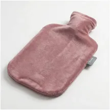 Fashy Wärmflasche 2,0 L mit Flauschbezug, rosa