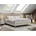 MKS Boxspringbett ohne Kopfteil mit Bettkasten Bett niedriges Kopfteil Polsterbett ohne Kopfteil LESS 160x200 Beige H3 Beige