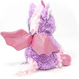 Cornelissen - Kuscheltier - lila Einhorn sitzend mit Glubschaugen - 20 cm