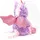 Cornelissen - Kuscheltier - lila Einhorn sitzend mit Glubschaugen - 20 cm