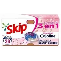 SKIP Waschmittelkapseln 3-in-1, mit Cajoline-Touch, 36 Stück