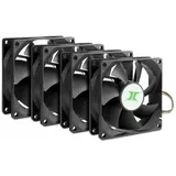 Inter-Tech IPC Fan Set 80mm, 4 Pack