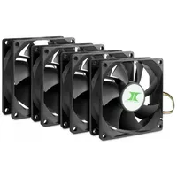 Inter-Tech IPC Fan Set 80mm, 4 Pack