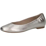 CAPRICE Ballerinas aus Leder Elegant, Silber (Pearl Metallic), 37 EU