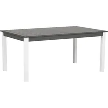 Beliani Gartentisch dunkelgrau Aluminium 168/248x100 cm