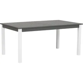 Beliani Gartentisch dunkelgrau Aluminium 168/248x100 cm