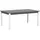 Beliani Gartentisch dunkelgrau Aluminium 168/248x100 cm