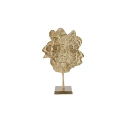 Deko Objekt  Blume , gold , Aluminium , Maße (cm): B: 29 H: 13 T: 46