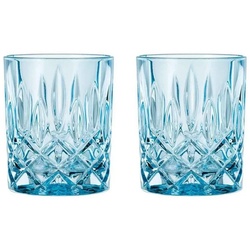 Nachtmann Whiskyglas Noblesse Fresh Whiskybecher 295 ml 2er Set, Glas blau