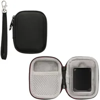 kwmobile Hülle kompatibel mit Crucial X10 Pro SSD/Crucial X9 Pro SSD SSD Festplatte - Case Tasche für Portable SSD - Tragetasche mit Schlaufe - Schwarz