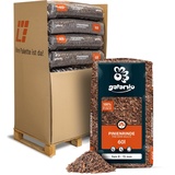 GALAMIO Pinienrinde Pinienmulch Rindenmulch Pinie Mulch Garten Dekor Pinus Pinea Natur Mittelmeer Kiefer Fein 8-15mm 60l x 13 Sack 780l / 1 Palette Paligo