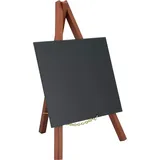 Securit 24cm x 15cm Mini Staffelei Kreidetafel mit lackiertem Holz inklusive 1. Kreidestift Mahaghoni