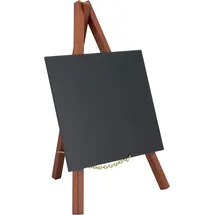 Securit 24cm x 15cm Mini Staffelei Kreidetafel mit lackiertem Holz inklusive 1. Kreidestift Mahaghoni