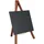 Securit 24cm x 15cm Mini Staffelei Kreidetafel mit lackiertem Holz inklusive 1. Kreidestift Mahaghoni