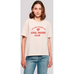 T-Shirt F4NT4STIC "Mothers Day Cool Moms Club Membership Trendy Motherhood", Damen, Gr. 5XL, pink, Obermaterial: 100% Baumwolle, casual, oversize, Rundhals, Kurzarm ohne Bündchen, Shirts, Premium Qualität