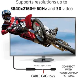 Club 3D USB 3.1 Gen1) USB-C Stecker, USB-C Stecker 0.80 m.