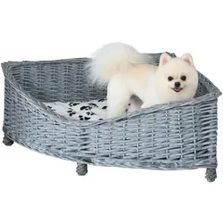 PawHut Hundebett Weide, Plüsch, PP Baumwolle