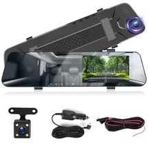 OEM Dashcam-rückfahrkamera mit Zwei 1080p-kameras, Die Schwerkraftsensor/einparkhilfe/loop-aufnahme/nachtsicht/einstellbare Helligkeit + 64 Gb Sd-karte