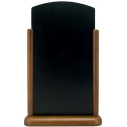 Securit® große Tischkreidetafel - Holz mit dunklem Finish