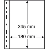 Leuchtturm Kunststoffhüllen OPTIMA, 1er Einteilung, schwarz, 10er Pack