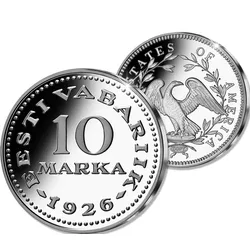 Million-Dollar 10 Marka Estland Ag333