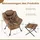 Costway Relaxsessel mit Hocker Polyester 0 x 0 x 0 cm Braun