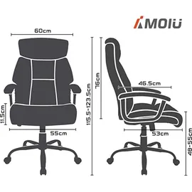 Amoiu Intimate WM Chefsessel Stoff Grau