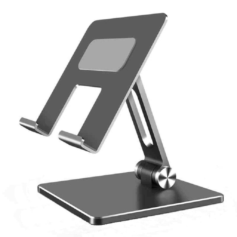 HYTIREBY Handy Halterung verstellbar Smartphone-Halterung, (bis 5,10 Zoll, 1-tlg., Smartphone Tablet Metall Ständer Halter mit flexiblem Gelenk) silberfarben