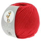 Lana Grossa Häkelwolle Soft Cotton Rot 50 g