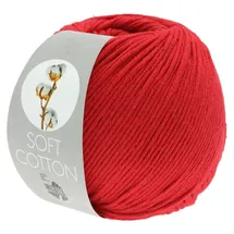 Lana Grossa Häkelwolle Soft Cotton Rot 50 g