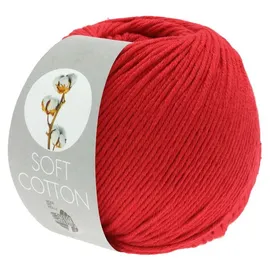 Lana Grossa Häkelwolle Soft Cotton Rot 50 g